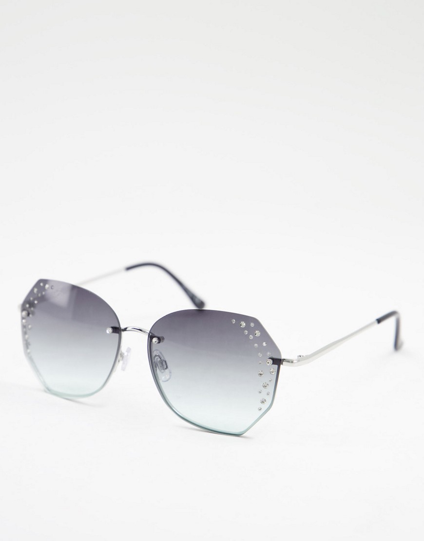 Jeepers Peepers women's round sunglasses in silver
