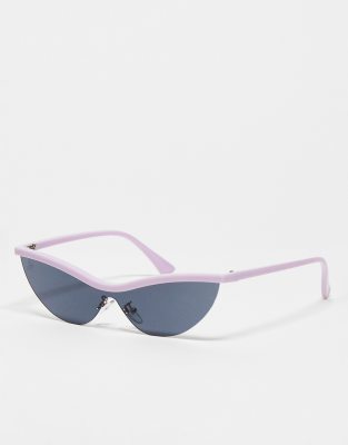 Jeepers Peepers x ASOS exclusive sunglasses with contrast top in lilac-Purple