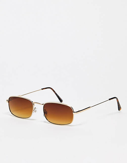 Jeepers Peepers x ASOS exclusive square sunglasses in brown