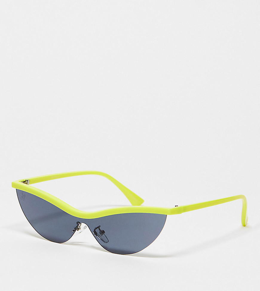 Jeepers Peepers x ASOS exclusive sunglasses with contrast top in yellow
