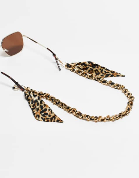 Jeepers Peepers - Zonnebrilketting met luipaardprint - view 1