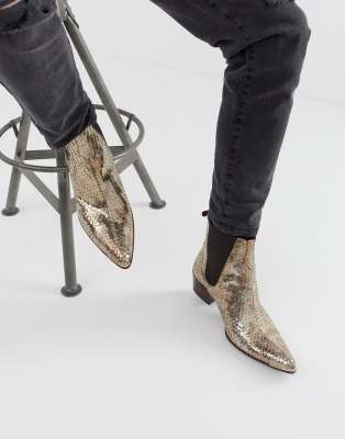 jeffery west snakeskin boots