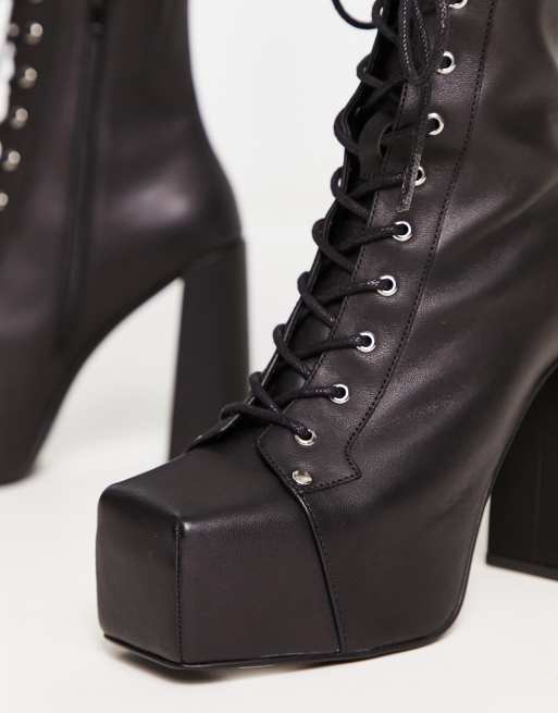 Jeffrey campbell lace hot sale up booties