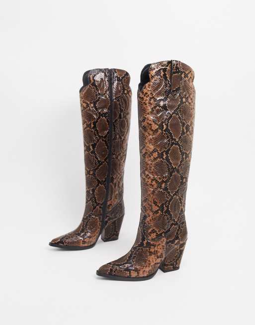 Jeffrey campbell sale snake print boots