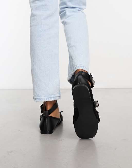 Jeffrey campbell store square toe flats