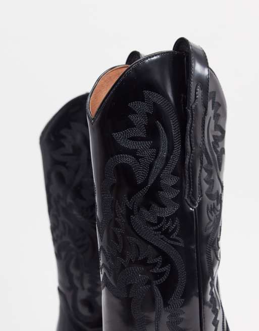 Jeffrey campbell black cowboy hot sale boots