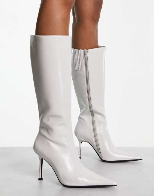 Jeffrey campbell store boots white