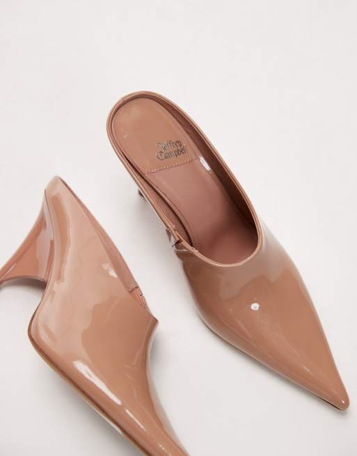 Jeffrey Campbell Favrile heeled mules in camel patent, 2 of 4
