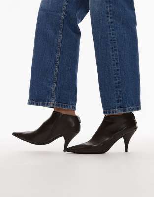  heeled ankle boots in khaki