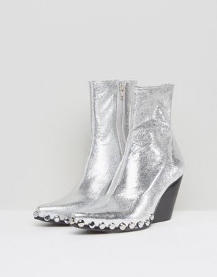 jeffrey campbell silver boots