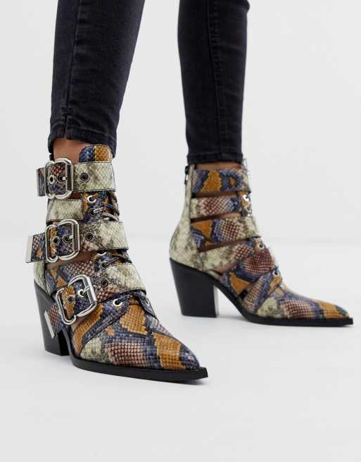 Jeffrey campbell 2025 snake booties