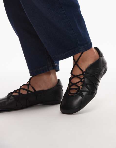 Jeffrey Campbell sneakerina shoes with laces in black - view 1