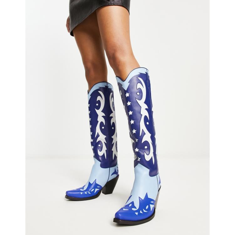 Jeffrey campbell white cowboy boots sale