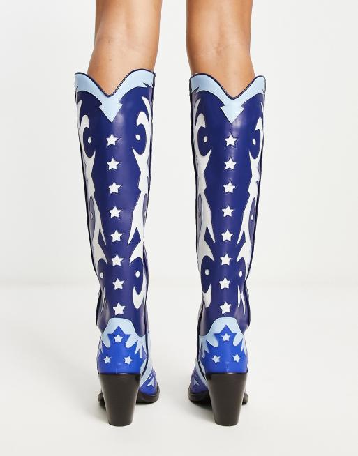 Jeffrey campbell 2025 blue boots