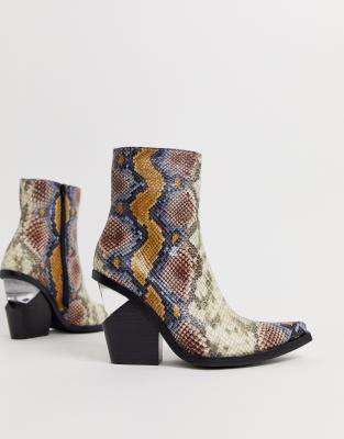 asos snakeskin boots