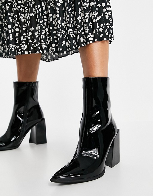 Jeffrey Campbell Lasiren heeled ankle boots in black