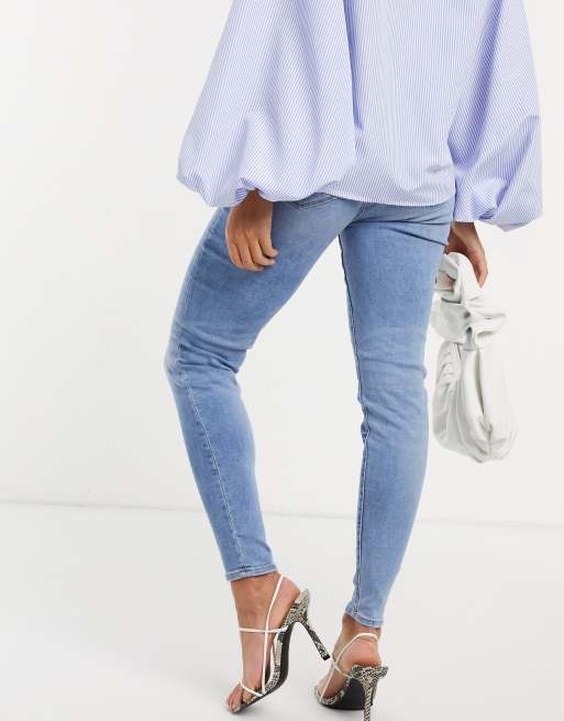 Jeggings azules de talle alto de talla grande de American Eagle, 2 de 4