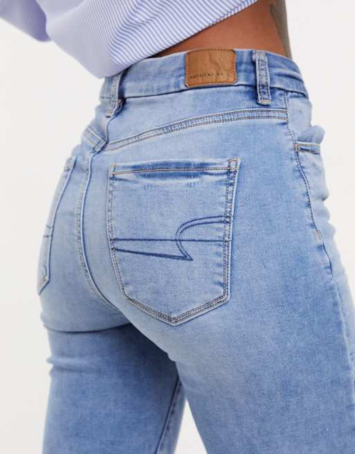 Jeggings azules de talle alto de talla grande de American Eagle, 3 de 4