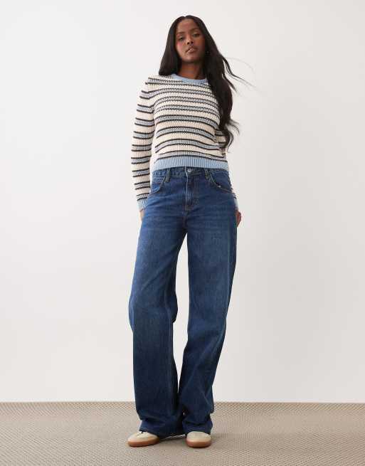 Jersey a rayas azules de punto de ASOS DESIGN, 2 de 4