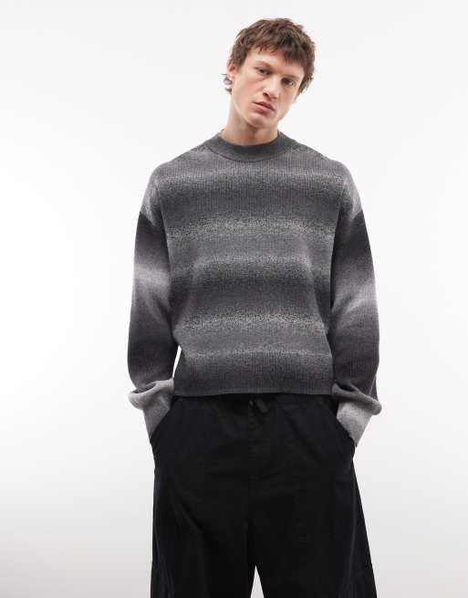 Jersey a rayas blancas y negras con diseño de hilos mezclados de algodón de Weekday, 2 de 5