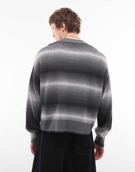 Jersey a rayas blancas y negras con diseño de hilos mezclados de algodón de Weekday, 4 de 5