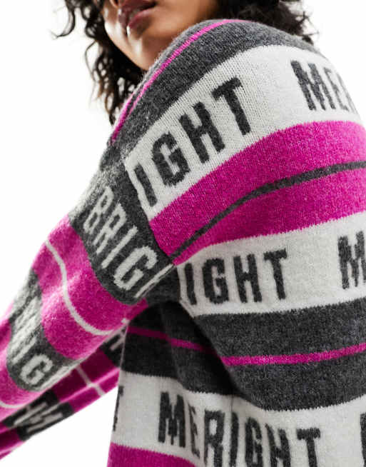 Jersey a rayas con texto de Navidad de ASOS DESIGN ASOS