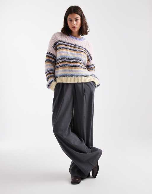 Jersey a rayas pastel de punto premium de Vero Moda, 2 de 4