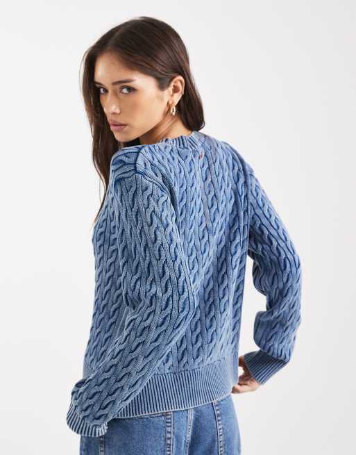 Jersey azul de corte boyfriend de punto de ochos de Levi's, 4 de 4