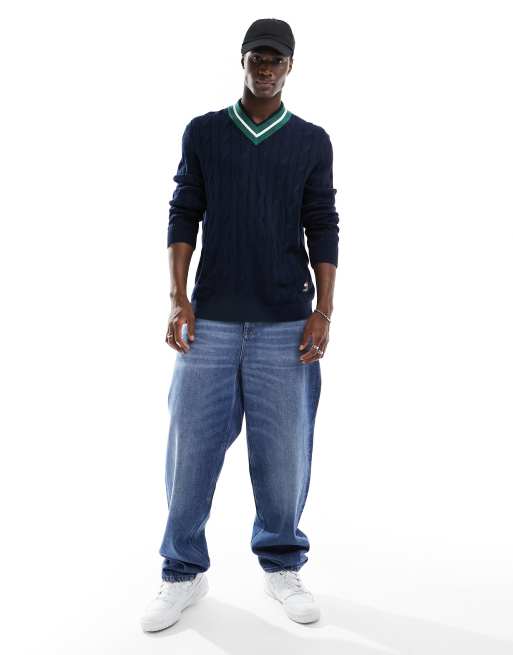 Pantalon gris jersey online azul