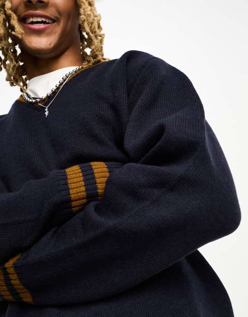 Jersey azul marino de punto Stanford de Carhartt WIP, 3 de 4