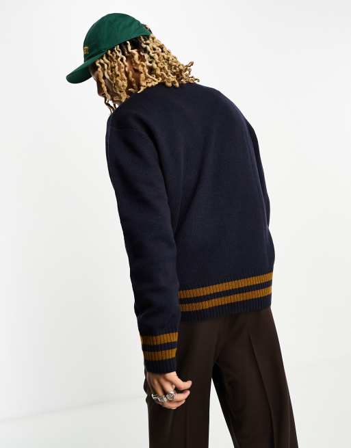 Jersey azul marino de punto Stanford de Carhartt WIP, 4 de 4