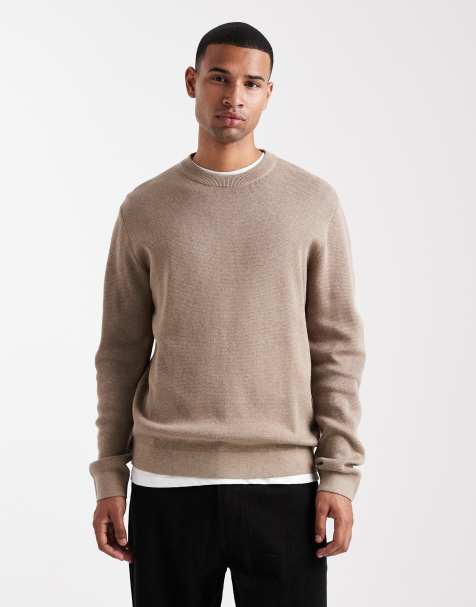 Jersey beis con cuello redondo de punto de Jack & Jones Premium - view 1