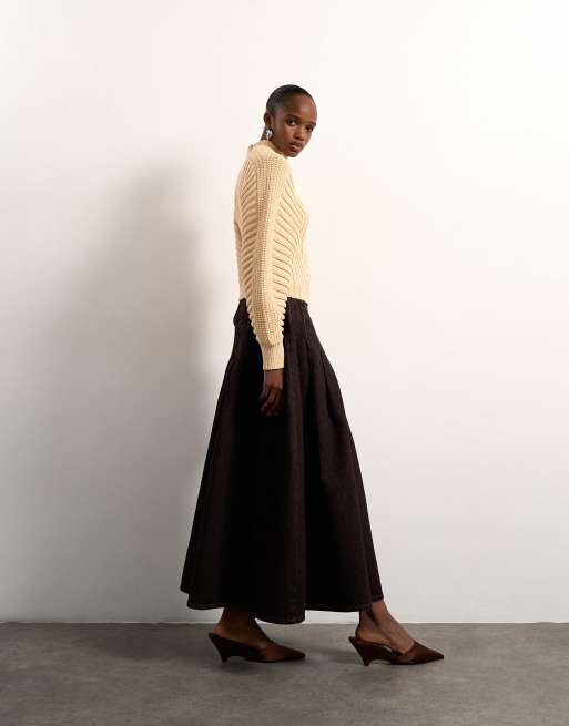Jersey beis con mangas ovoides de punto de Tolu Coker x Topshop, 2 de 4