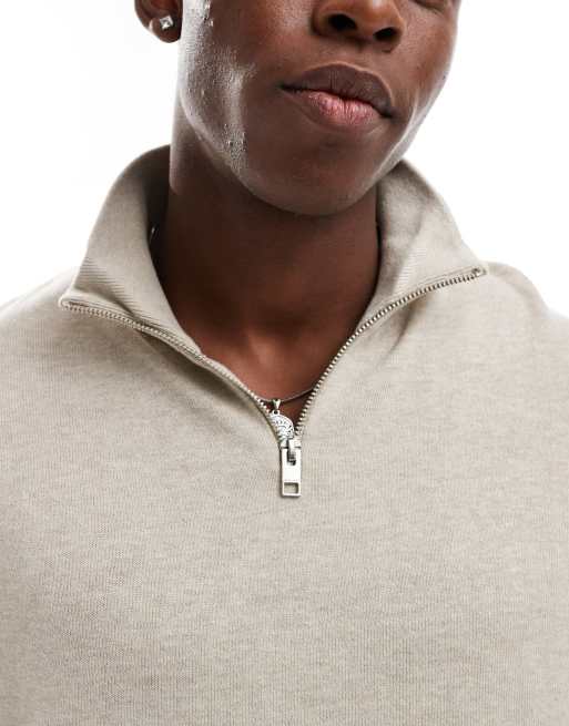 Jersey beis con media cremallera de punto de Jack & Jones, 4 de 4