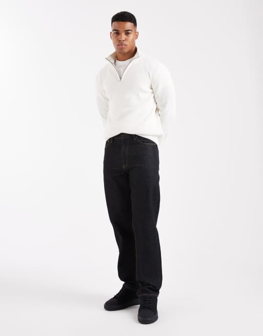 Jersey blanco con cremallera corta de punto de Threadbare, 2 de 5