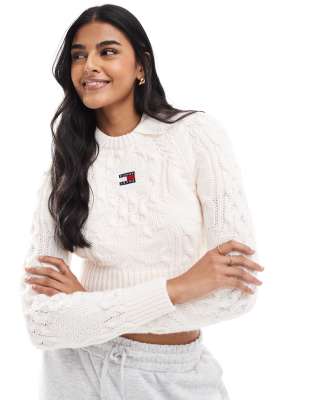 Jersey blanco hueso de punto de ochos Star de Tommy Jeans - view 1