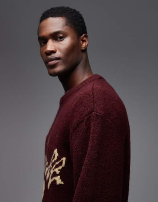 Jersey burdeos de punto Chedda de Carhartt WIP, 4 de 5
