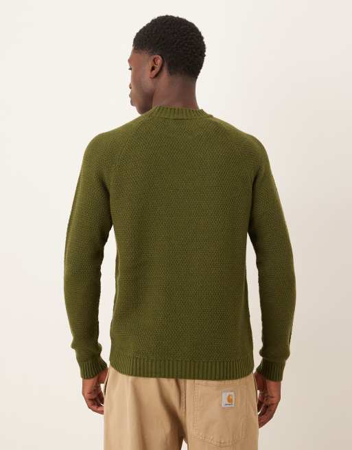 Jersey caqui con cuello redondo de punto de ASOS DESIGN, 3 de 5