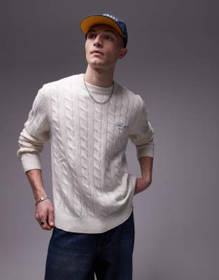 Jersey color crema de punto de ochos Signature de Carhartt WIP - view 1