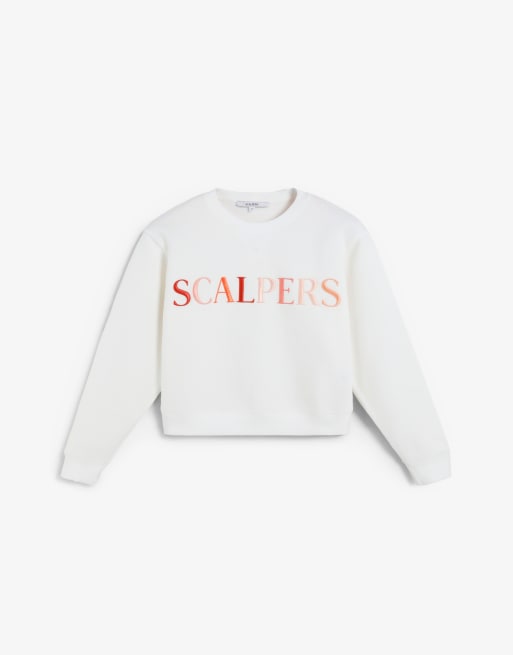 Jersey color crudo con estampado de letras de Scalpers