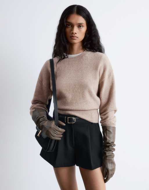 Jersey color topo melange con cuello redondo de & Other Stories