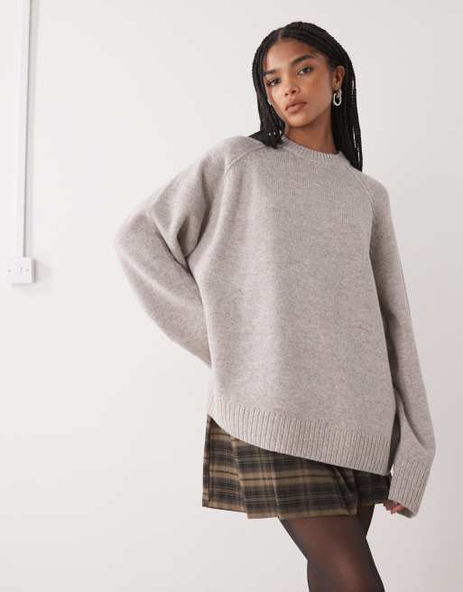 Jersey color topo melange de corte holgado extragrande de Weekday
