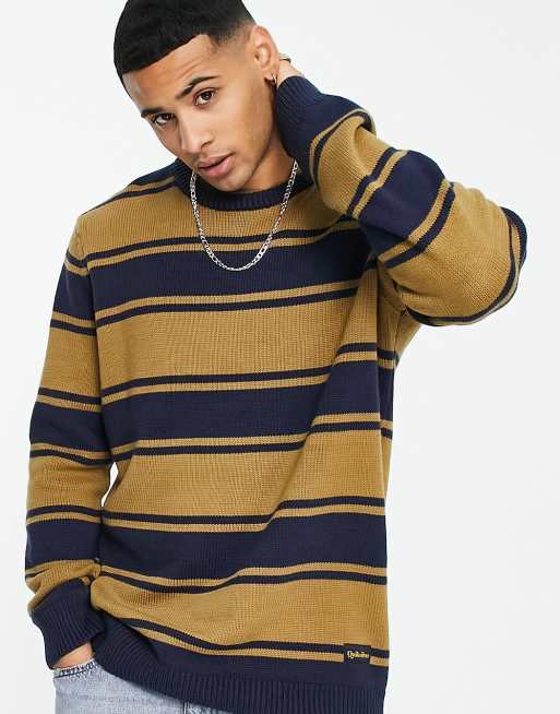 Jersey color tostado/azul marino a rayas Thorpe de Quiksilver