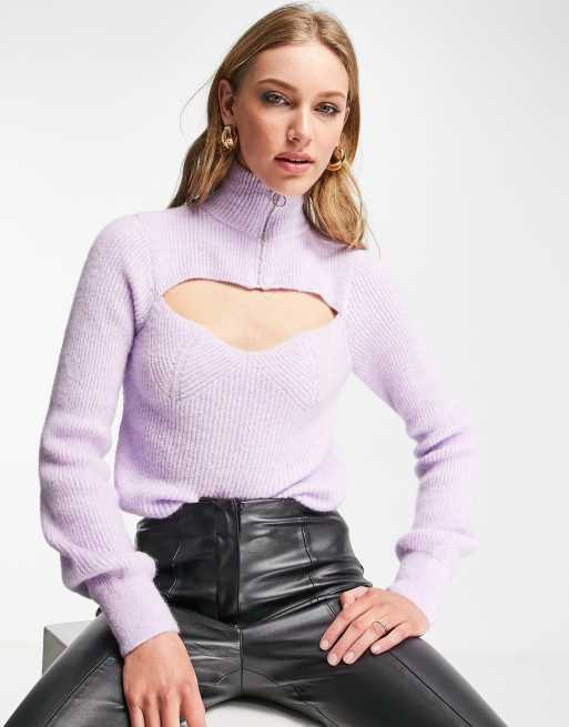 Jersey con abertura y cremallera en el cuello de ASOS DESIGN
