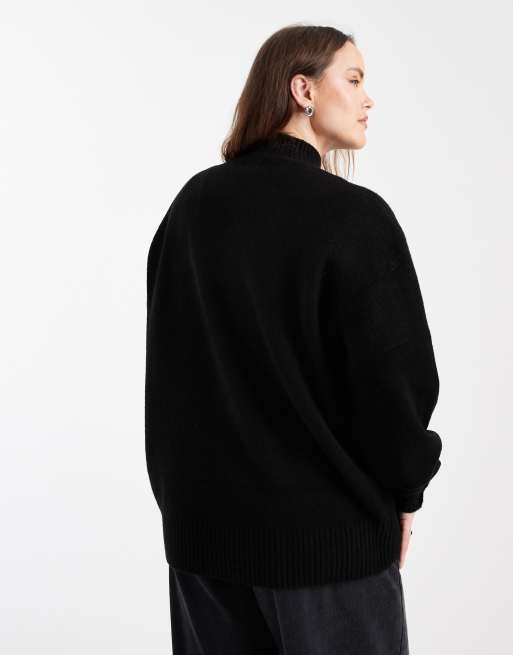 Jersey con cuello alto y detalles estilo espumillón de ASOS DESIGN Curve, 4 de 4