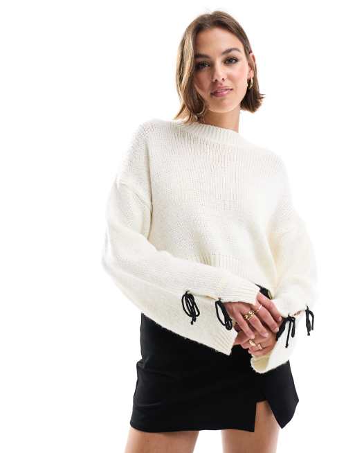 Jersey con cuello redondo y detalle de lazadas en la espalda de ASOS DESIGN, 4 de 4