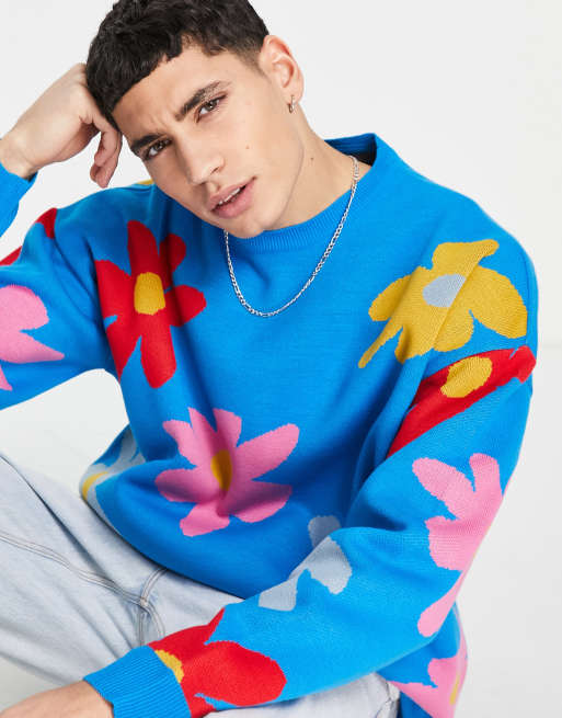 Jersey con diseño floral de punto de ASOS DESIGN, 3 de 4
