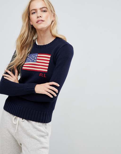 Jersey con logo de bandera de Polo Ralph Lauren