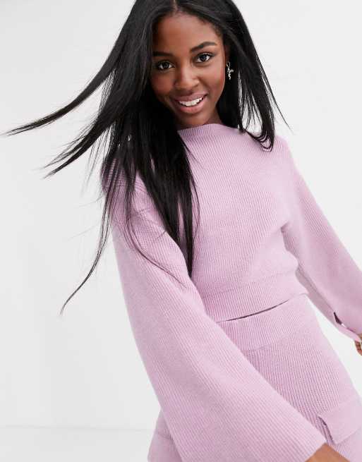 Conjunto de canalé en violeta de ASOS DESIGN , 2 de 3