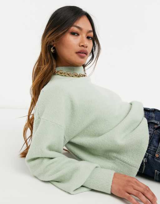 & Jersey de cuello alto de Other Stories en color verde empolvado - MGREEN